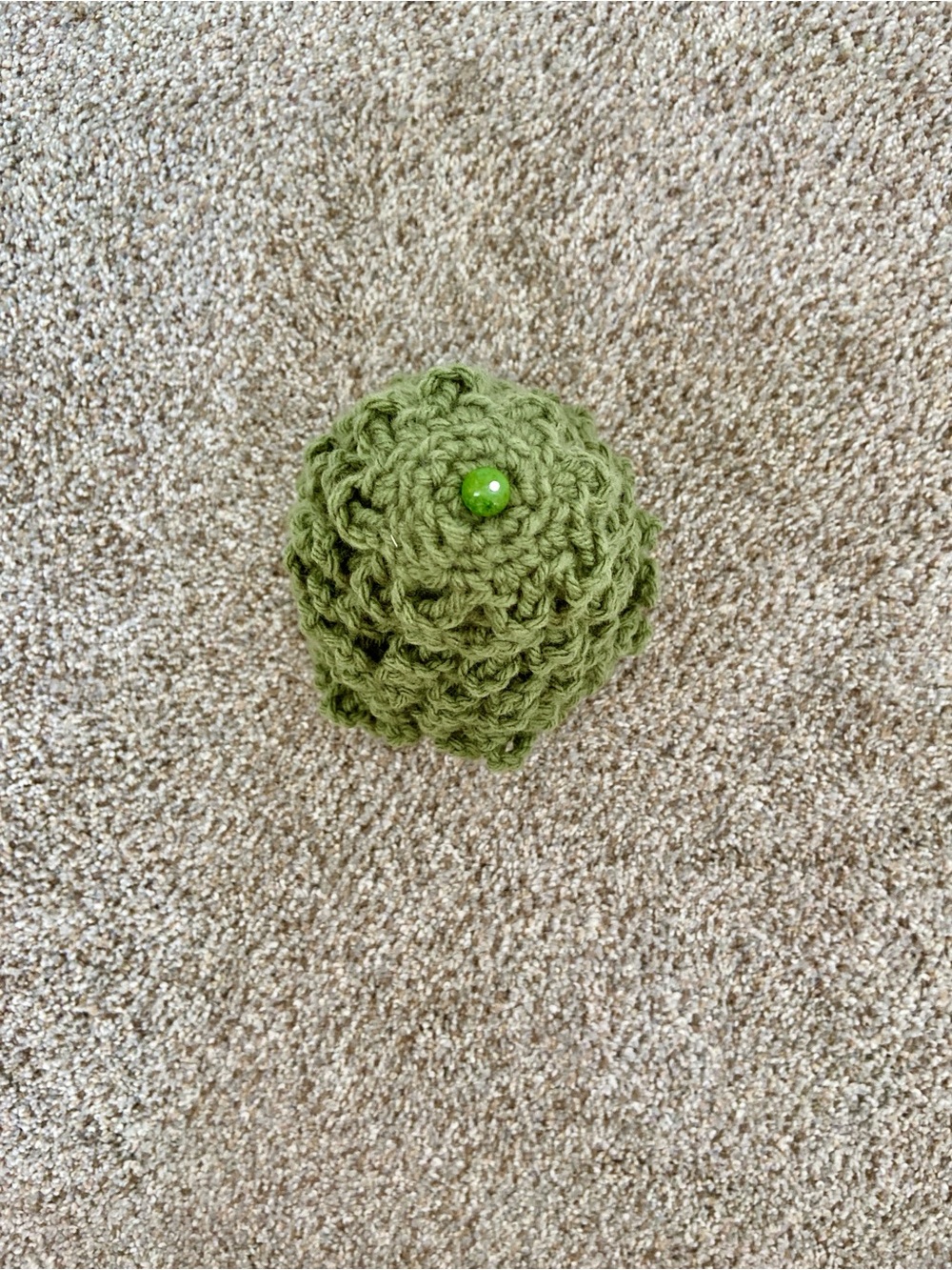 Handmade Crochet Christmas Tree Light Green Holiday Decorations - Picture 6 of 9